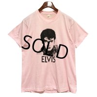 80's【USA製】ビンテージ【SCREEN STARS】スクリーンスターズ【ELVIS】【エルヴィス】ピンク 【Tシャツ】【サイズL】 