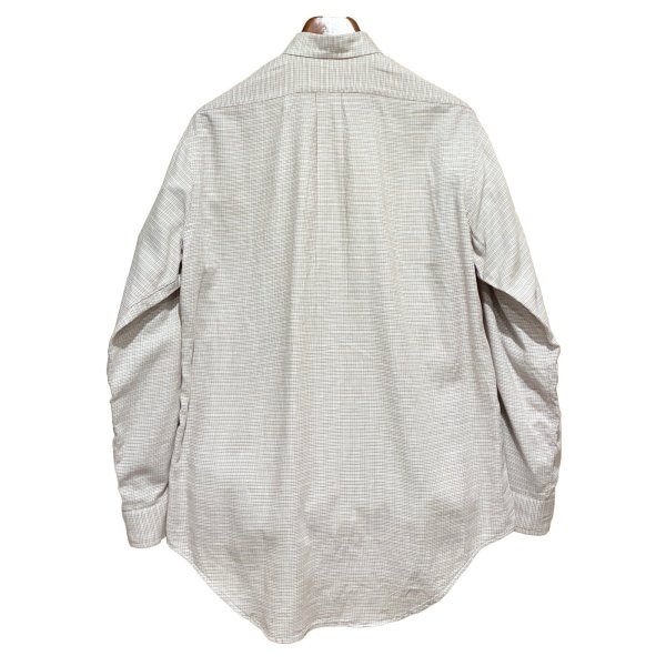 画像4: ビンテージ【ラルフローレン】POLO ralph lauren  ベージュｘ赤ｘ水色 チェック ボタンダウン【コットンシャツ】【サイズＭ】 