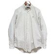 画像1: ビンテージ【ラルフローレン】POLO ralph lauren  ベージュｘ赤ｘ水色 チェック ボタンダウン【コットンシャツ】【サイズＭ】<br> (1)