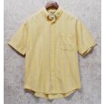 画像1: ビンテージ【St.John's Bay】セントジョンズベイ【EASY SHIRT】【黄色】チェック【ボタンダウンシャツ】半袖シャツ【サイズM】<br> (1)