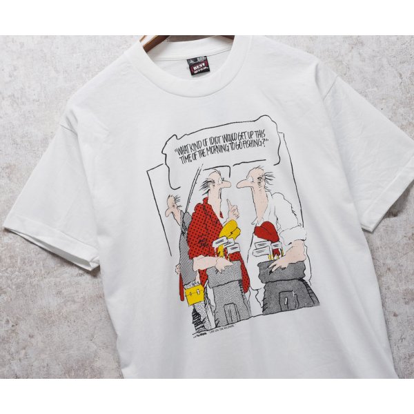 画像1: 90's【USA製】 ビンテージ【FRUIT OF THE LOOM 】フルーツオブザルーム【what kind of~】アメリカンジョーク【 Tシャツ】【サイズＬ】 