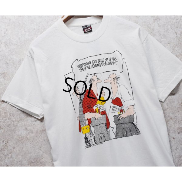 画像1: 90's【USA製】 ビンテージ【FRUIT OF THE LOOM 】フルーツオブザルーム【what kind of~】アメリカンジョーク【 Tシャツ】【サイズＬ】 