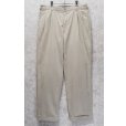 画像1: 90's~【ラルフローレン】POLO RALPH LAUREN【ベージュ】2タック【コットンパンツ】テーパードシルエット【36×32】<br> (1)