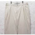画像3: 90's~【ラルフローレン】POLO RALPH LAUREN【ベージュ】2タック【コットンパンツ】テーパードシルエット【36×32】<br> (3)
