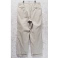 画像4: 90's~【ラルフローレン】POLO RALPH LAUREN【ベージュ】2タック【コットンパンツ】テーパードシルエット【36×32】<br> (4)