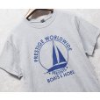 画像1: ビンテージ【GILDAN】【ギルダン】【prestige worldwide】ヨット【グレー】プリント【Tシャツ】【サイズL】<br> (1)