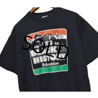 【~90's】USA製【ビンテージ】【RED OAK】【黒】【SAY YES BLACK HISTORY】【Tシャツ】【サイズXL】 