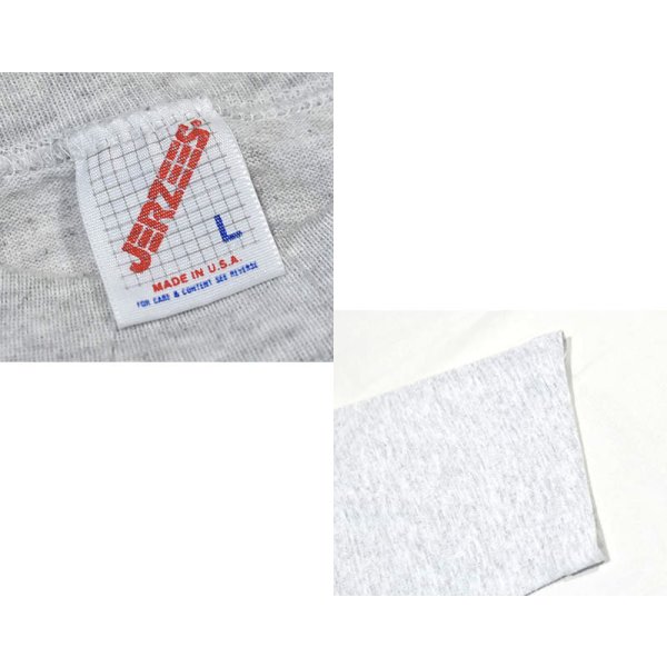 画像2: 【90's】【USA製】【ビンテージ】【JERZEES】ジャージーズ【JAIL HOUSE ROCK IL】プリント【グレー】【Tシャツ】【サイズL】 