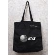 画像3: ほぼ未使用【ビンテージ】【AT & T】黒【マチ付き】【ナイロン】【トートバッグ】<br> (3)