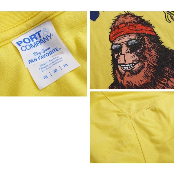 画像3: ビンテージ【port & company】ポートアンドカンパニー【RELAX BRO】ビッグフットｘラクロス【Ｔシャツ】【サイズＭ】 