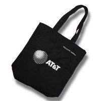 ほぼ未使用【ビンテージ】【AT & T】黒【マチ付き】【ナイロン】【トートバッグ】 