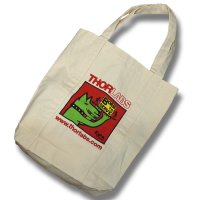 ほぼ未使用【ビンテージ】【THORLABS】ソーラボ【生成り】【犬】【マチ付き】【トートバッグ】 