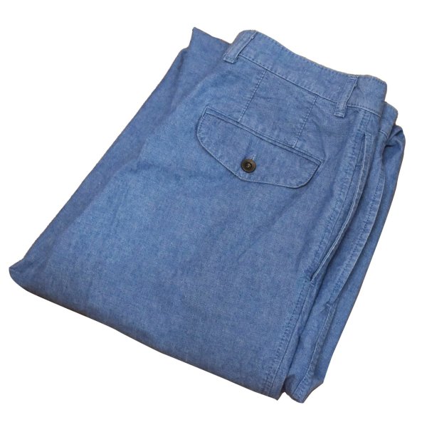 画像1: 【ビンテージ】カナダ製【St.Michael】MARKS & SPENCER【水色】２タック【コットンパンツ】テーパードシルエット【32ｘ29】 
