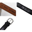 画像2: 【程度良好】USA製【ビンテージ】【L.L.Bean】【黒】【レザーベルト】【W32】<br> (2)
