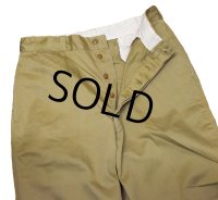 【50's】【ビンテージ】U.S.ARMY【米軍実物】ボタンフライ【チノパンツ】【３４Ｘ３３】 