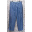 画像3: 【ビンテージ】カナダ製【St.Michael】MARKS & SPENCER【水色】２タック【コットンパンツ】テーパードシルエット【32ｘ29】<br> (3)