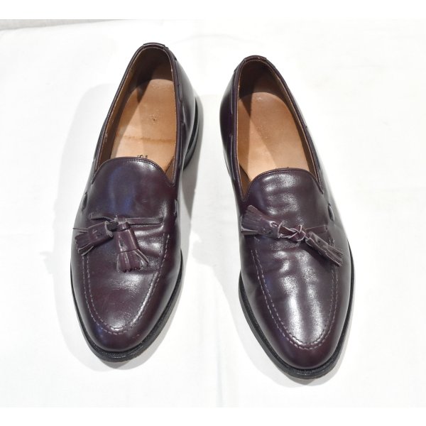 画像1: 【USA製】ビンテージ【アレンエドモンズ】【Allen Edmonds】【Grayson】バーガンディ【タッセルローファー】【８E】【26cm程度】 