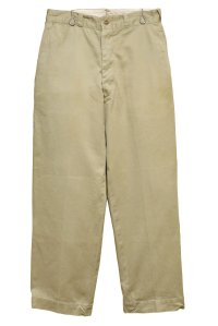【50's】【ビンテージ】U.S.ARMY【米軍実物】ボタンフライ【チノパンツ】【３１Ｘ２９】 