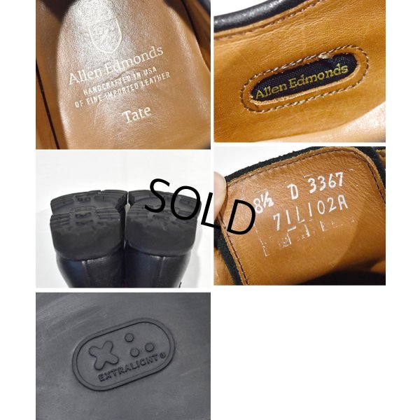 画像2: USA製【アレンエドモンズ】【Allen Edmonds】【黒】【ストレートチップ】コンフォートシューズ【8 1/2D】【26.5cm程度】 