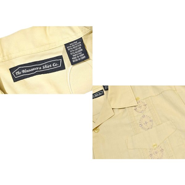 画像2: 【ビンテージ】THE HAVANERA SHIRTS【ベージュ】キューバシャツ【半袖開襟シャツ】オープンカラーシャツ【サイズM】  