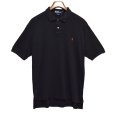 画像1: 【ビンテージ】【オールドラルフローレン】POLO RALPH LAUREN 【黒】無地 コットン【ポロシャツ】【サイズM】 <br> (1)