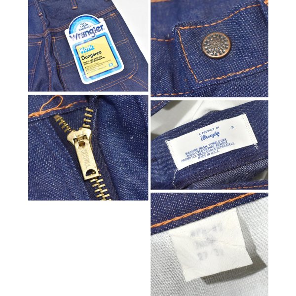 画像2: 【デッドストック】70's【ビンテージ】【ラングラー】【wrangler】ペインターパンツ【デニムパンツ】デニムペインター【27×32】 