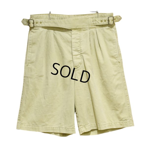 画像1: 【BANANA REPUBLIC】バナナリパブリック【ベージュ】グルカショーツ【コットンショーツ】短パン【W30】 