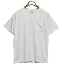 90's~【USA製】 ビンテージ【ディッキーズ】【Dickies】【ライトグレー】【無地】【ポケット付き】【Tシャツ】【サイズM】 