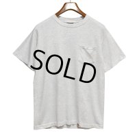 90's~【USA製】 ビンテージ【ディッキーズ】【Dickies】【ライトグレー】【無地】【ポケット付き】【Tシャツ】【サイズM】 