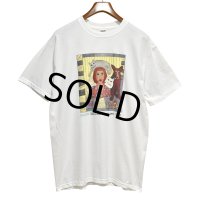 デッドストック 00's~【ビンテージ】【anvil】アンビル【生成り】【Save a life. Adopt a pet】猫と犬と女性【Tシャツ】【サイズL】 