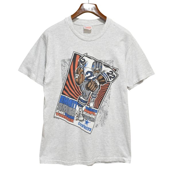 画像1: 【90's】【USA製】【ビンテージ】【Hanes】ヘインズ【1991 NFL rushing title】アメリカンフットボール【ライトグレー】【Tシャツ】【サイズL】 