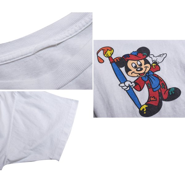 画像3: 【90's】ビンテージ【Disney】【Mickey Mouse】【ディズニー】【ミッキーマウス】アートプリント【Tシャツ】 