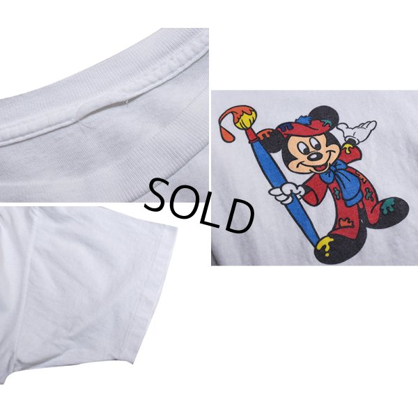 画像3: 【90's】ビンテージ【Disney】【Mickey Mouse】【ディズニー】【ミッキーマウス】アートプリント【Tシャツ】 
