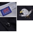 画像2: 【デッドストック】【90's】【USA製】 ビンテージ【ASW JACKETS】【黒【イーグル刺繍】【ネイティブ柄】【スナップブルゾン】ジャケット【サイズＸＬ】<br> (2)