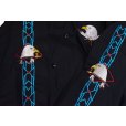 画像4: 【デッドストック】【90's】【USA製】 ビンテージ【ASW JACKETS】【黒【イーグル刺繍】【ネイティブ柄】【スナップブルゾン】ジャケット【サイズＸＬ】<br> (4)