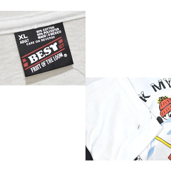画像3: 90's 【USA製】ビンテージ【FRUIT OF THE LOOM】フルーツオブザルーム TOOK MY LICKS IN〜 ブリザード【Tシャツ】サイズXL 