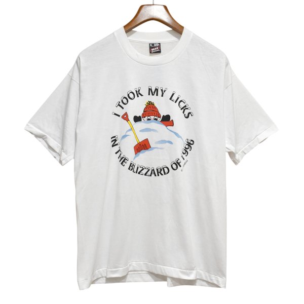 画像2: 90's 【USA製】ビンテージ【FRUIT OF THE LOOM】フルーツオブザルーム TOOK MY LICKS IN〜 ブリザード【Tシャツ】サイズXL 