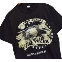 ほぼ未使用 【90's】ビンテージ【USA製】【デイトナビーチ】BIKE WEEK DAYTONA BEACH 1995 【イーグル】プリント【Tシャツ】Lサイズ程度