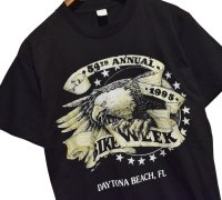 ほぼ未使用 【90's】ビンテージ【USA製】【デイトナビーチ】BIKE WEEK DAYTONA BEACH 1995 【イーグル】プリント【Tシャツ】Lサイズ程度
