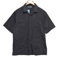 画像1: 90's【ビンテージ】CUBAVERA【黒色】ブラック【キューバシャツ】 半袖開襟シャツ【サイズL】 <br> (1)