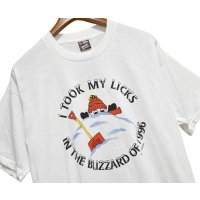 90's 【USA製】ビンテージ【FRUIT OF THE LOOM】フルーツオブザルーム TOOK MY LICKS IN〜 ブリザード【Tシャツ】サイズXL 