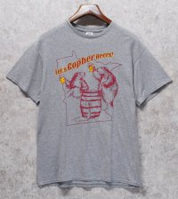 ビンテージ【DELTA】デルタ【Let's Gopher Beers!】【ゴーファー】【アニマル】【プリントTシャツ】【サイズL】
