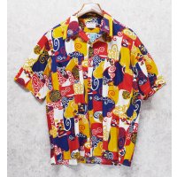 70’ｓ【ビンテージ】【McGREGOR】【マクレガー】【SCOTSET】【総柄】【半袖シャツ】【L】