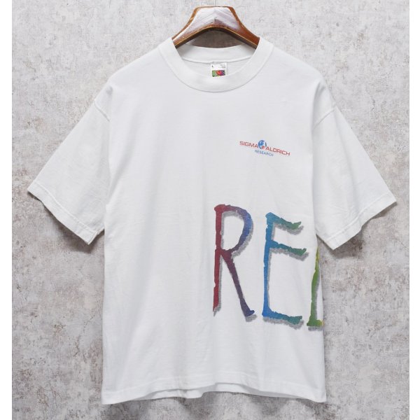 画像1: 【90's】【USA製】ビンテージ【FRUIT OF THE LOOM】フルーツオブザルーム【SIGMA ALDRICH】【RELAX】【企業Tシャツ】【サイズL】