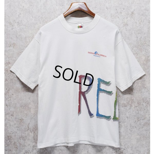 画像1: 【90's】【USA製】ビンテージ【FRUIT OF THE LOOM】フルーツオブザルーム【SIGMA ALDRICH】【RELAX】【企業Tシャツ】【サイズL】