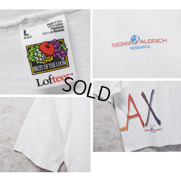 画像2: 【90's】【USA製】ビンテージ【FRUIT OF THE LOOM】フルーツオブザルーム【SIGMA ALDRICH】【RELAX】【企業Tシャツ】【サイズL】