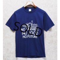 【90's】ビンテージ【PORT & COMPANY】【NO FARMERS NO FOOD NO FUTURE】【プリントTシャツ】【ネイビー】【S】