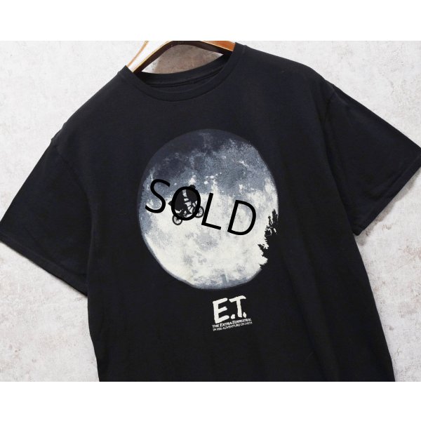 画像1: ビンテージ【E.T.】【グラフィックプリント】映画プリント【Tシャツ】【ブラック】【XL】