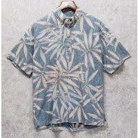 ビンテージ【USA製】【Cooke Street】【アロハシャツ】【ボタニカル柄】【プルオーバー】【M】