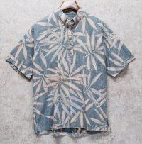 ビンテージ【USA製】【Cooke Street】【アロハシャツ】【ボタニカル柄】【プルオーバー】【M】